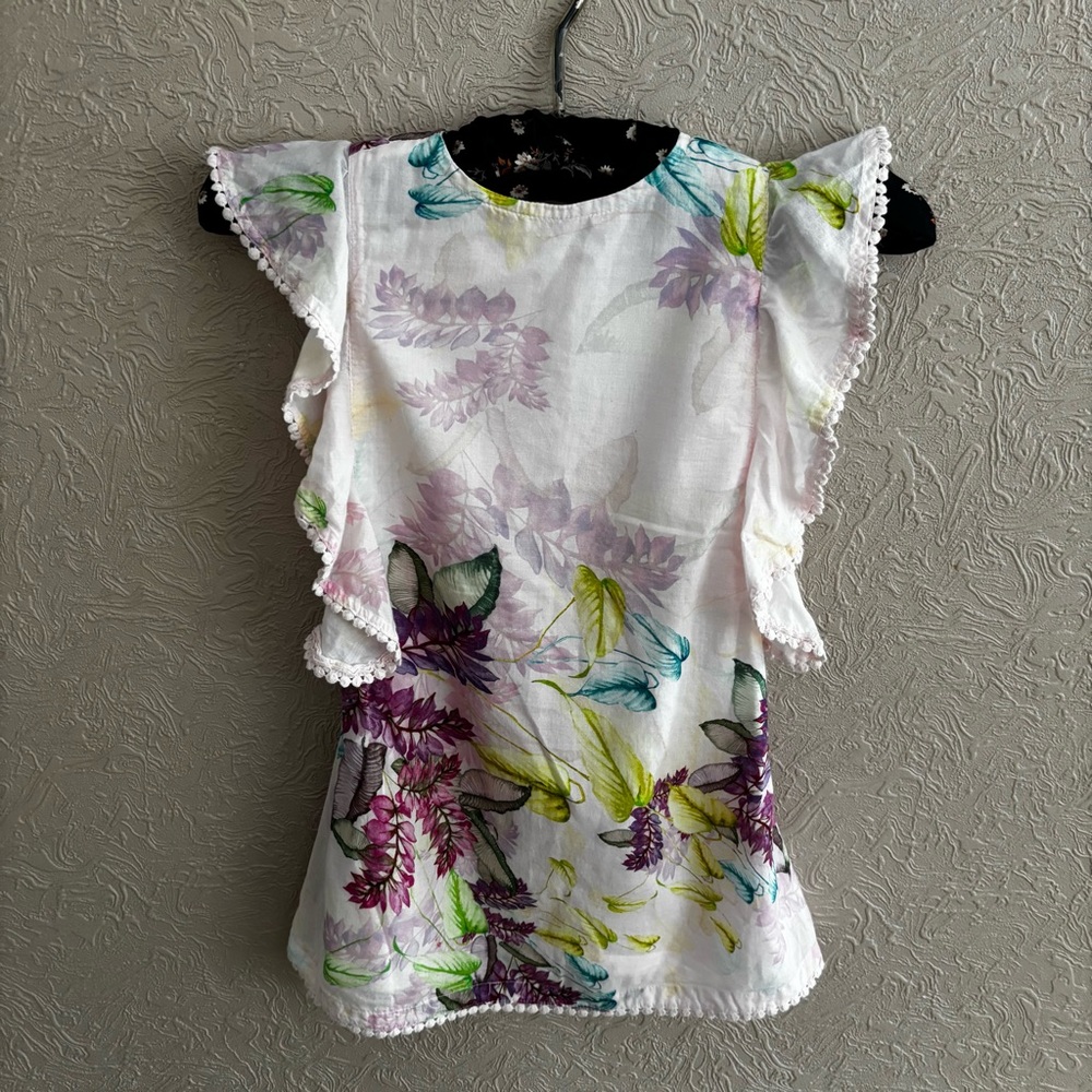 Tutu Du Monde Easter Spring Cotton Dress Pink Purple Green Floral Ruffle Lined